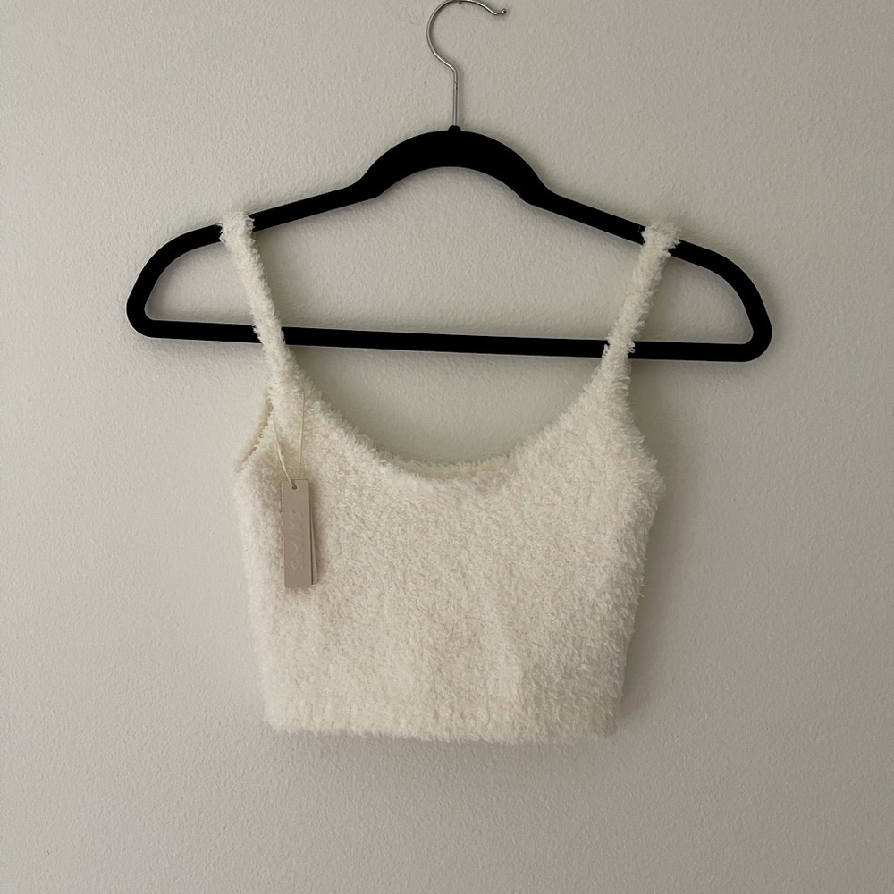 SKIMS NWT Cozy Knit Bralette Cream 🤍